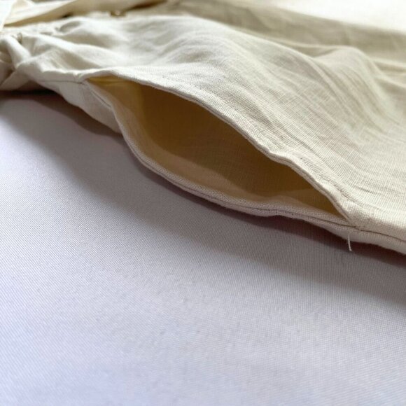 NWOT FAITHFULL THE BRAND LAIS STRAPLESS SMOCKED BELTED CROPPED WIDE LEG JUMPSUIT - Picture 12 of 14